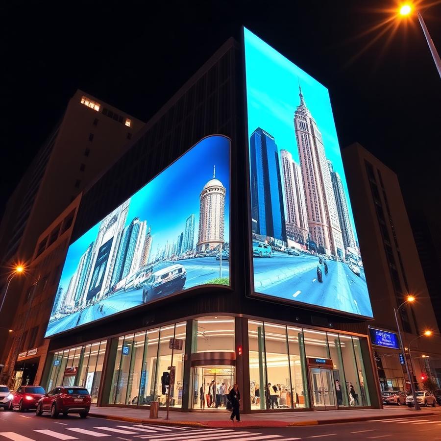 3D Signage Systems — Anamorphic 3D LED billboard
