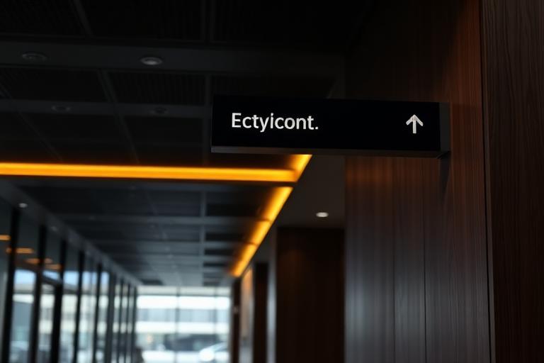 Indoor Signage — Wayfinding & reception